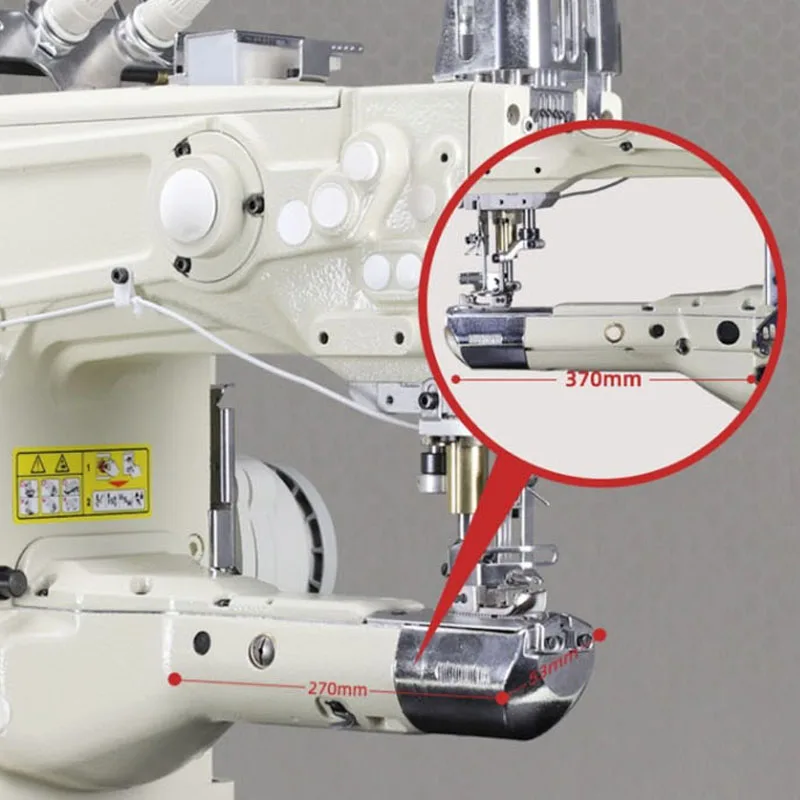 KX1500 Vertical Manual Sewing Machine - 220V Multifunctional Multi-Needle Embroidery Tool with Automatic Lubrication for Clothin