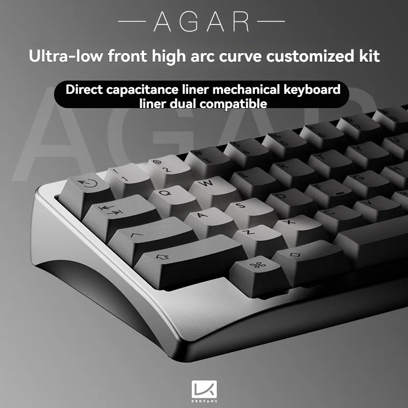 Agar Mechanical Keyboard Kit Customized Aluminum Shell Hot Swap/EC/solder PCB HHKB Layout Keyboard Kit Game Office Accessories