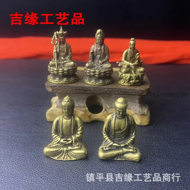 

Wholesale Two Pieces Price Yellow Small Buddha Statue Carry Pocket Buddha Guanyin Buddha Buddha Buddha Guanyin Tibetan King Soli