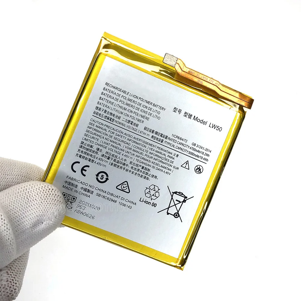 Original Replacement Genuine Batteria LW50 5500mAh Battery for Motorola Moto Edge+ / Edge + / Edge plus Batteries+Free Tools