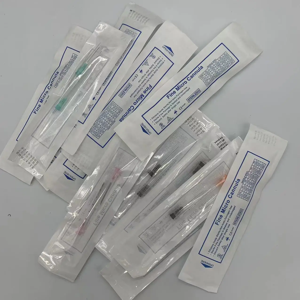 10 sztuk sterylnej mikrokanuli medycznej 18G 21G 22G 23G 25g 27G 30G 50mm 70mm tępa końcówka mikro Cannula igła do kwasu hialuronowego