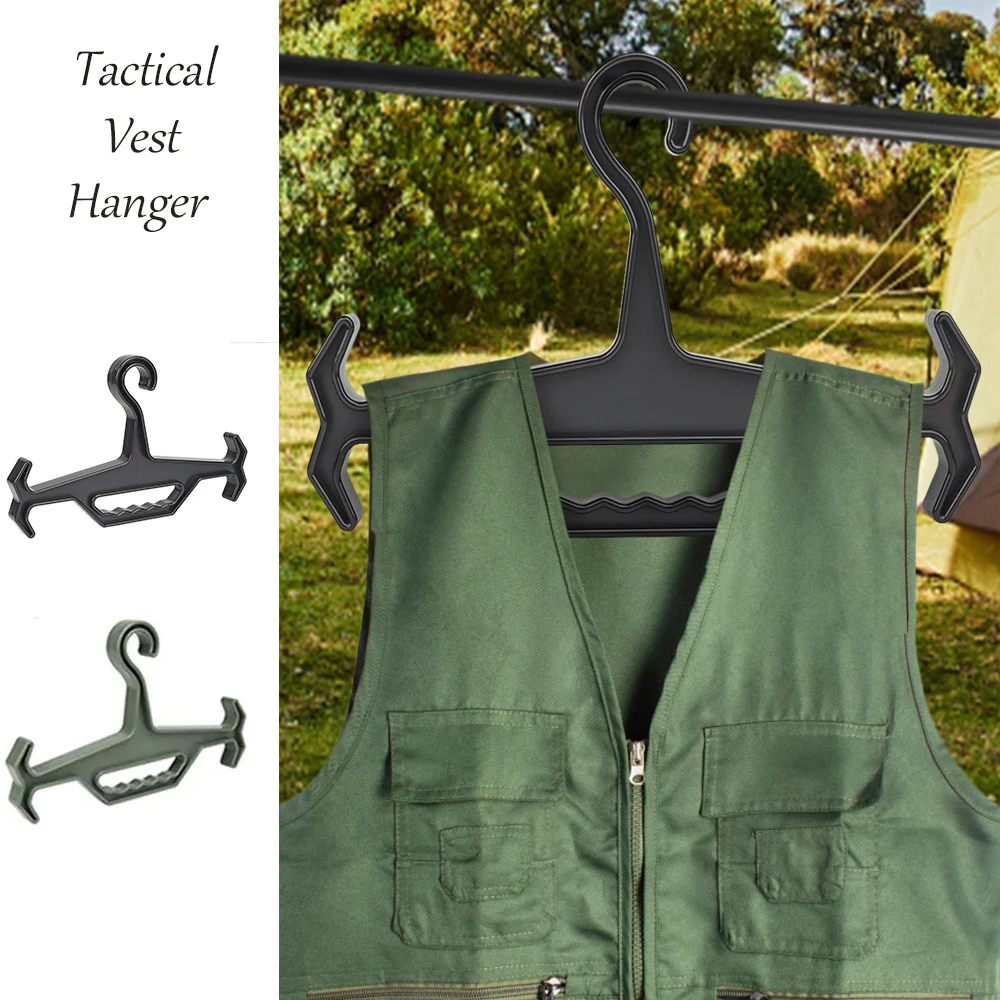 Hunting Airsoft Vest Hanger Heavy Duty Storage Organizer Hanger for Tactical Vest Paintball Airsoft Gear Hanger Body Armor Coat