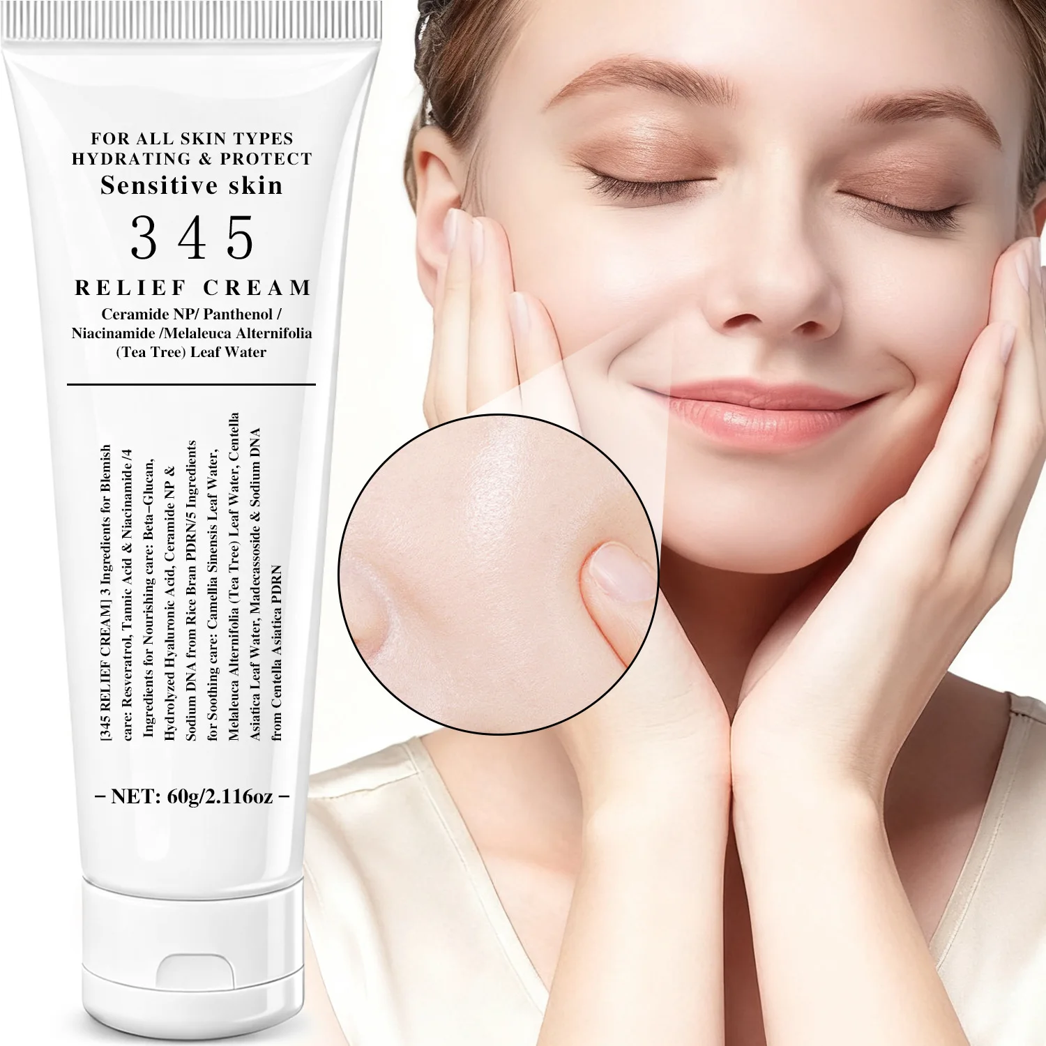 345 Relief Cream - Targets Multiple Skin Concerns, Improves Blemishes, Brightens, Deeply Moisturizes, and Evens Skin Tone