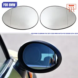 Left & Right Blue Car Side Rearview Mirror Glass Lens Heated for BMW MINI ONE/COOPER COUNTRYMAN R55 R56 R57 R58 R59 R60 R61