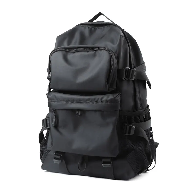 Sac à dos noir Anti-vol et anti-éclaboussures, sacoche de mode pour adolescents, voyage multifonctionnel pour hommes, sac à dos d\'extérieur pour