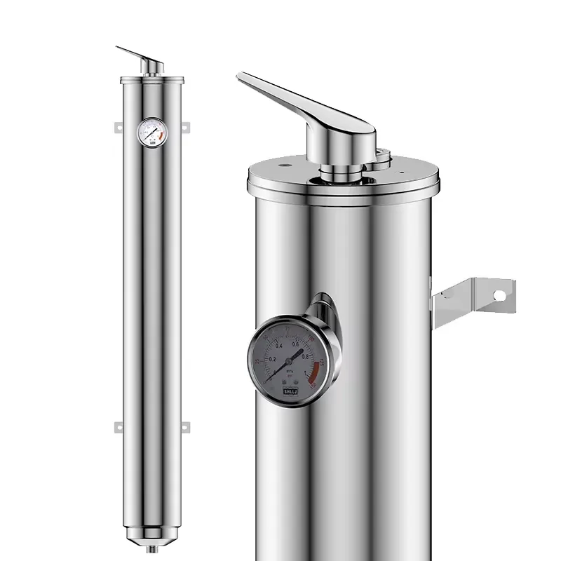Hot Sale High Water Output 304 Stainless Steel Portable Manual Whole House Outdoor Universal Ultrafiltration Water Purifier