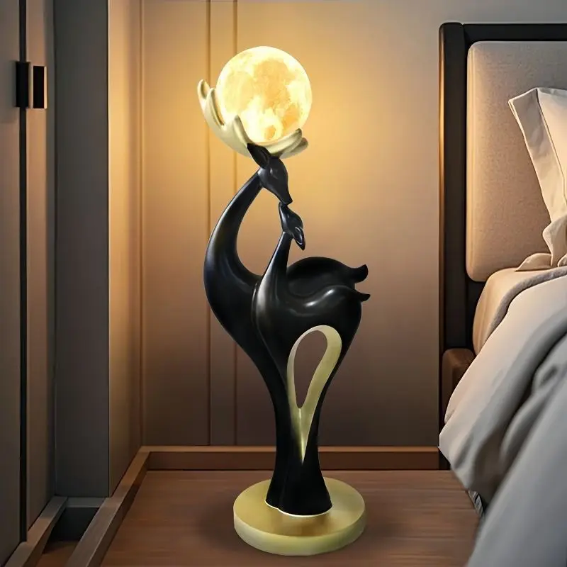 

Home Decor Sculptures & Figurines Decorations Accessories Mother and Son Deer Landing Ornaments Living Room Resin Animal Statues