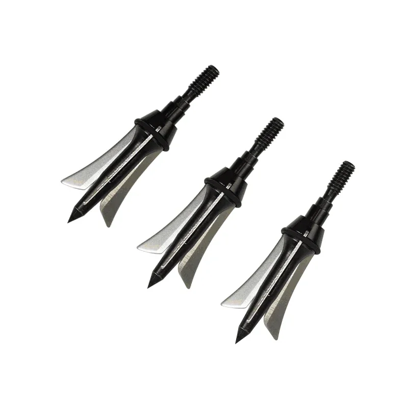 

6pcs/lot Huntting Archery Arrows Broadheads 100/125 Grains, Archery Broadhead outdoor Sport Shooting Hunting Target Accessory