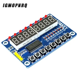 TM1638 wyświetlacz klucza modułu dla AVR Arduino nowy 8-bitowy cyfrowy świetlówka LED 8-bitowy