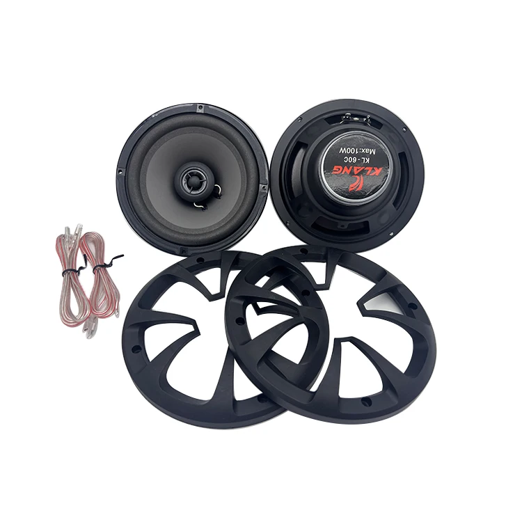 KL-60C 100W 12V High End Car Coaxial Speaker Hot Model Best Price Universal Car Door Speakers 6.5 Inches(1pair speakers)