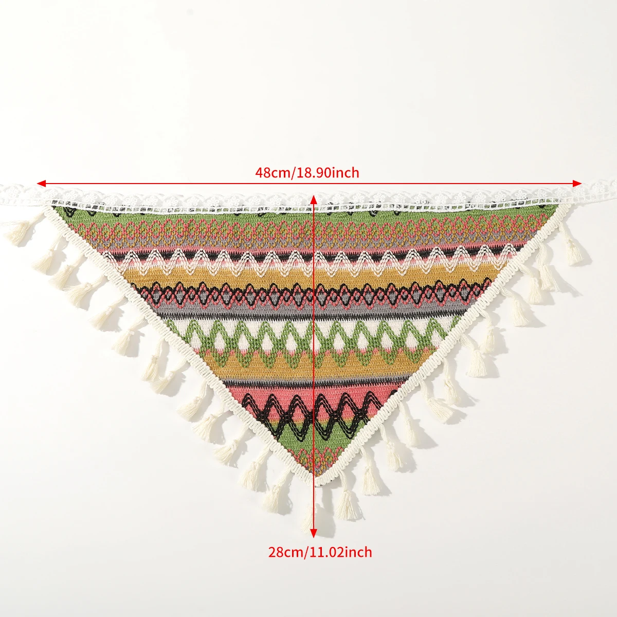 Folk-custom Triangle Headscarf Headbands Boho Tassel Hair Bandana Hair Kerchief Hair Scarves for Women Hair Accessories