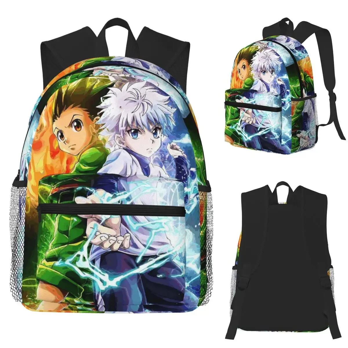 Cartoon Anime Hunter X Hunter Student Backpack School Bag Hiking Travel Daypack for Boys Girls Fashion Bookbag Shoulder Bags