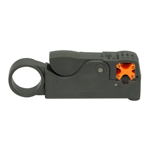 Pelacables coaxial giratorio, herramienta de alicates de pelado de modelos de 2 cuchillas, llave hexagonal para Cable RG58, RG59, RG6, nuevo, 1 unidad