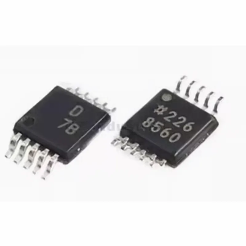 10PCS 100%NEW AD5322BRMZ-REEL7 AD5322BRM AD5322BRMZ package MSOP10 silk screen D7B digital to analog converter chip Origina