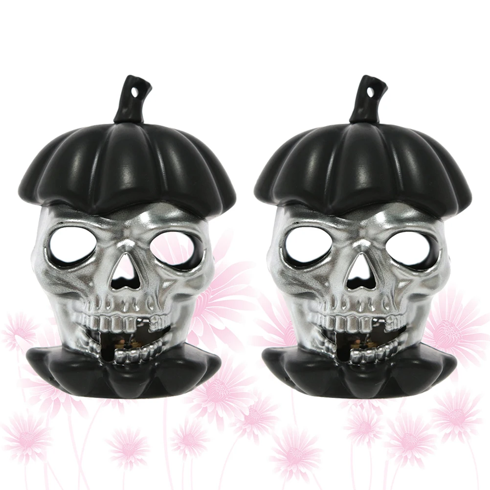 2 pezzi di zucca di Halloween lampada LED luce notturna decorazione foro per appendere per feste casa bar giardino festival scolastici
