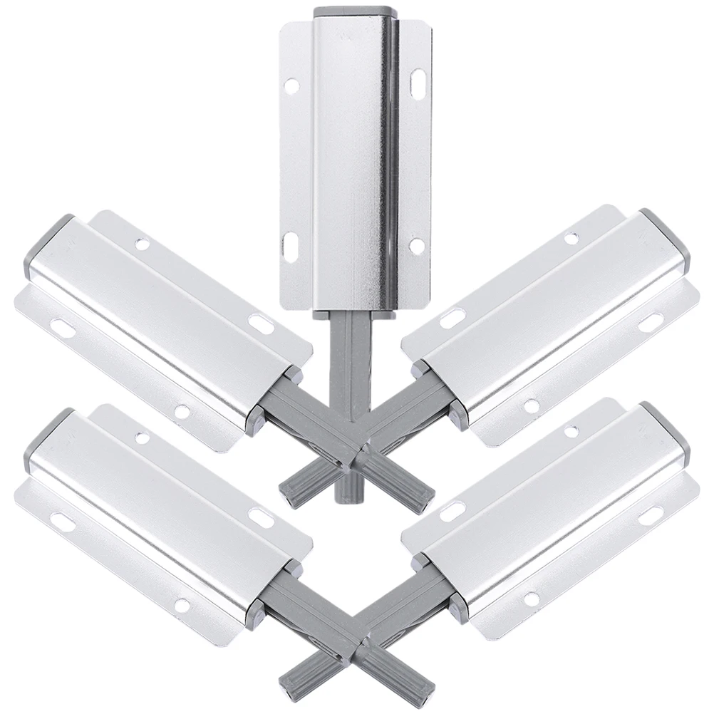 

5pcs Aluminum Alloy Rebounder Door Latch Push to Open Lock Cabinet Latches Magnets Durable Suitable for Cabinets Doors Drawers