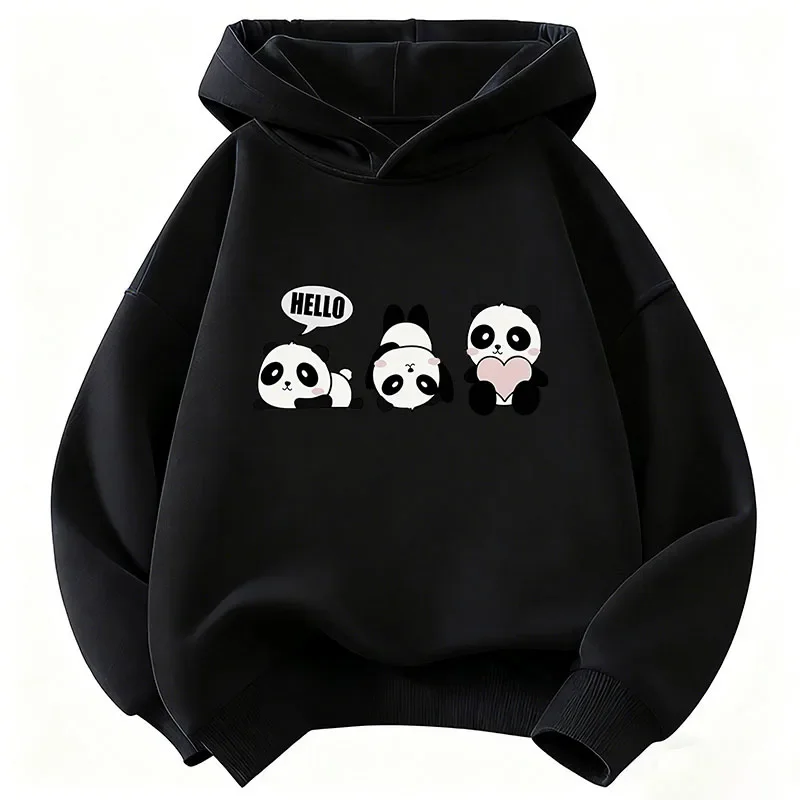 Lovely Panda Funny Hoodie Kids Children's Sweatshirt Hoody for Boys Girls Casual Hoodies Clothes