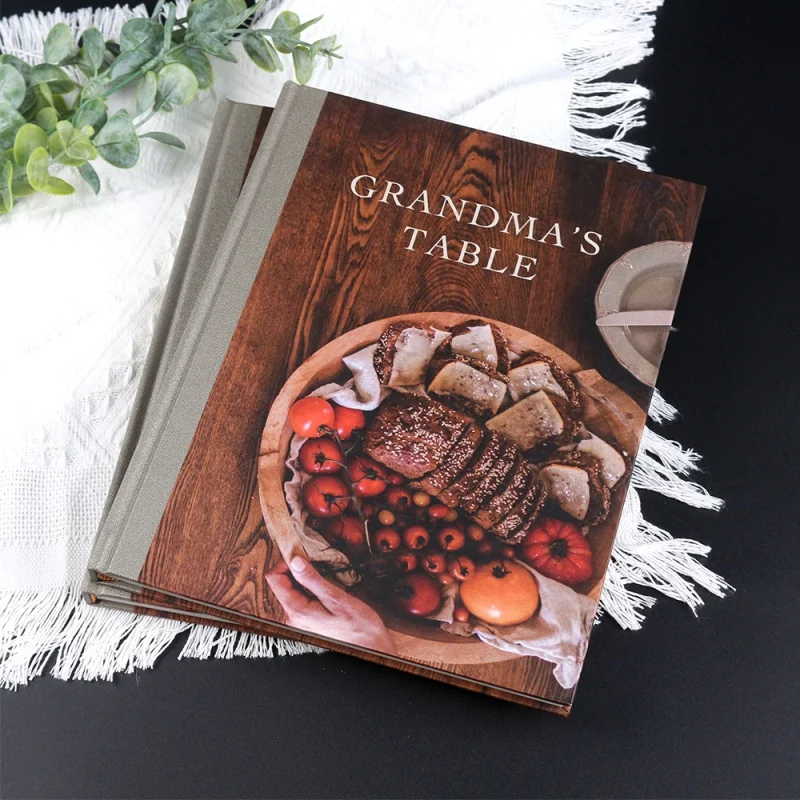 Custom Recipe Book Printing, capa dura personalizada, alta qualidade