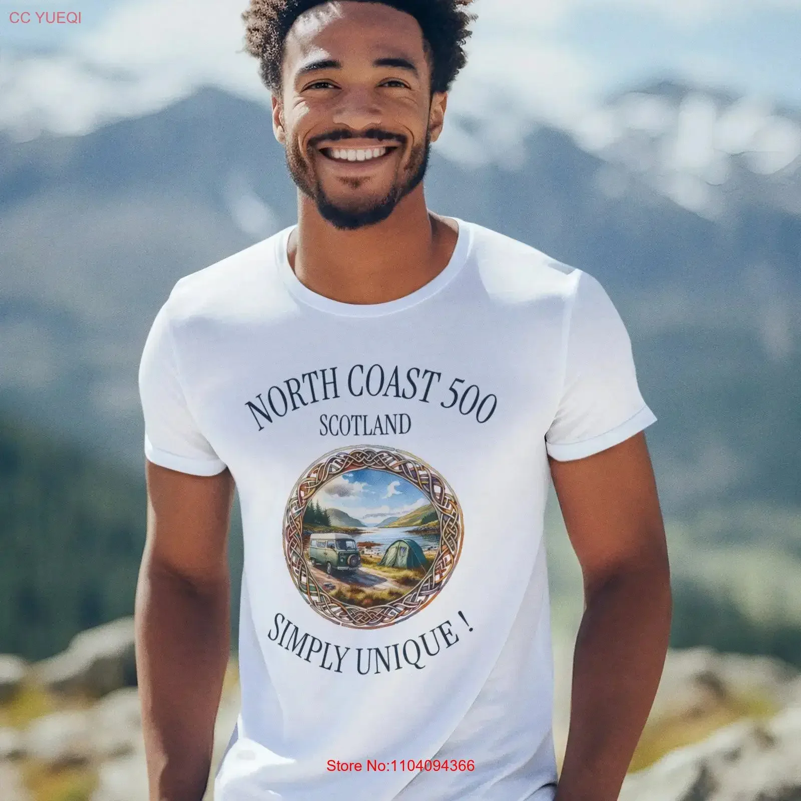 NC500 Campervan Adventure T Shirt for Scotland s Ultimate Road Trip Heavyweight Crewneck to 5XL vintage Washed Soft Stylish