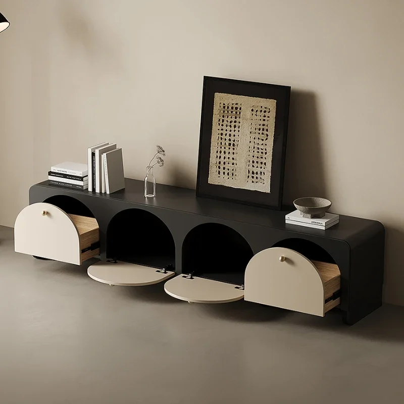 Meuble de Rangement de Table TV au Design Moderne et Unique, Meuble Esthétique pour Salon