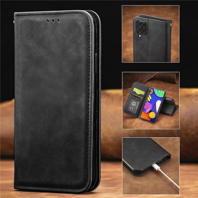 Magnetic Flip Case For Samsung Galaxy A13 A22 A32 A12 M32 4G 5G A23 A33 A53 A02S A03 Core A72 A52 M22 M23 M33 M52 M53 M12 Fundas