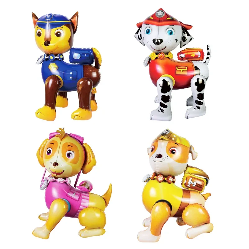 3D باو باترول تشيس الألومنيوم بالون الكرتون سكاي مارشال روبل روكي الأطفال حفلة عيد ميلاد عطلة الحدث بالون الديكور #1