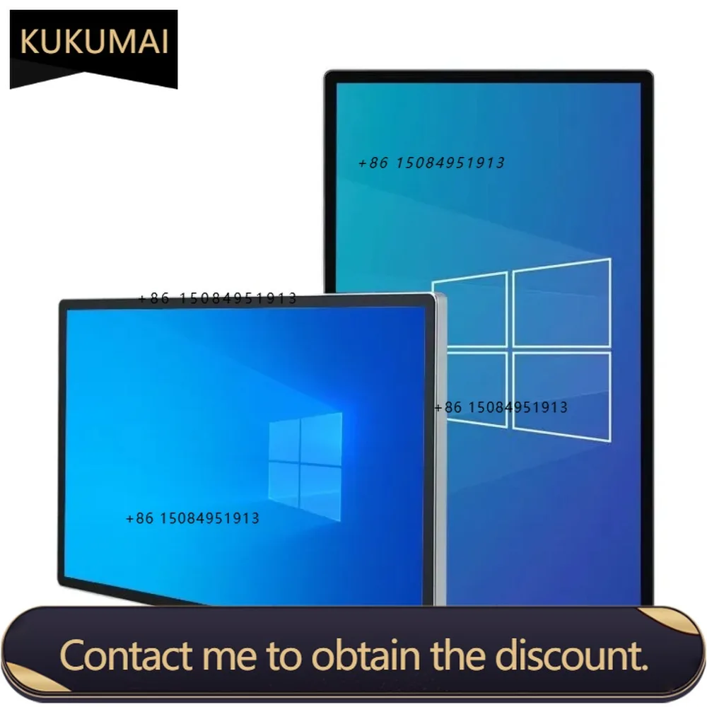 Narrow bezel 21.5 inch display high definition 1920x1080 Vesa wall mounted capacitive touch screen Pc all in one panel for