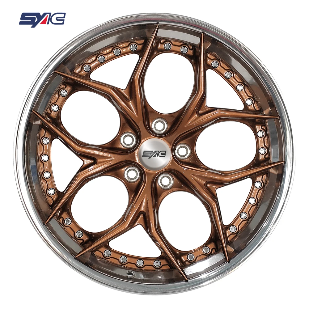 SYAC Customizes Two-piece Forged 18 * 21 Inch Passenger Car Wheels For M4 M5 RS6 RS7 And Otherseries Models