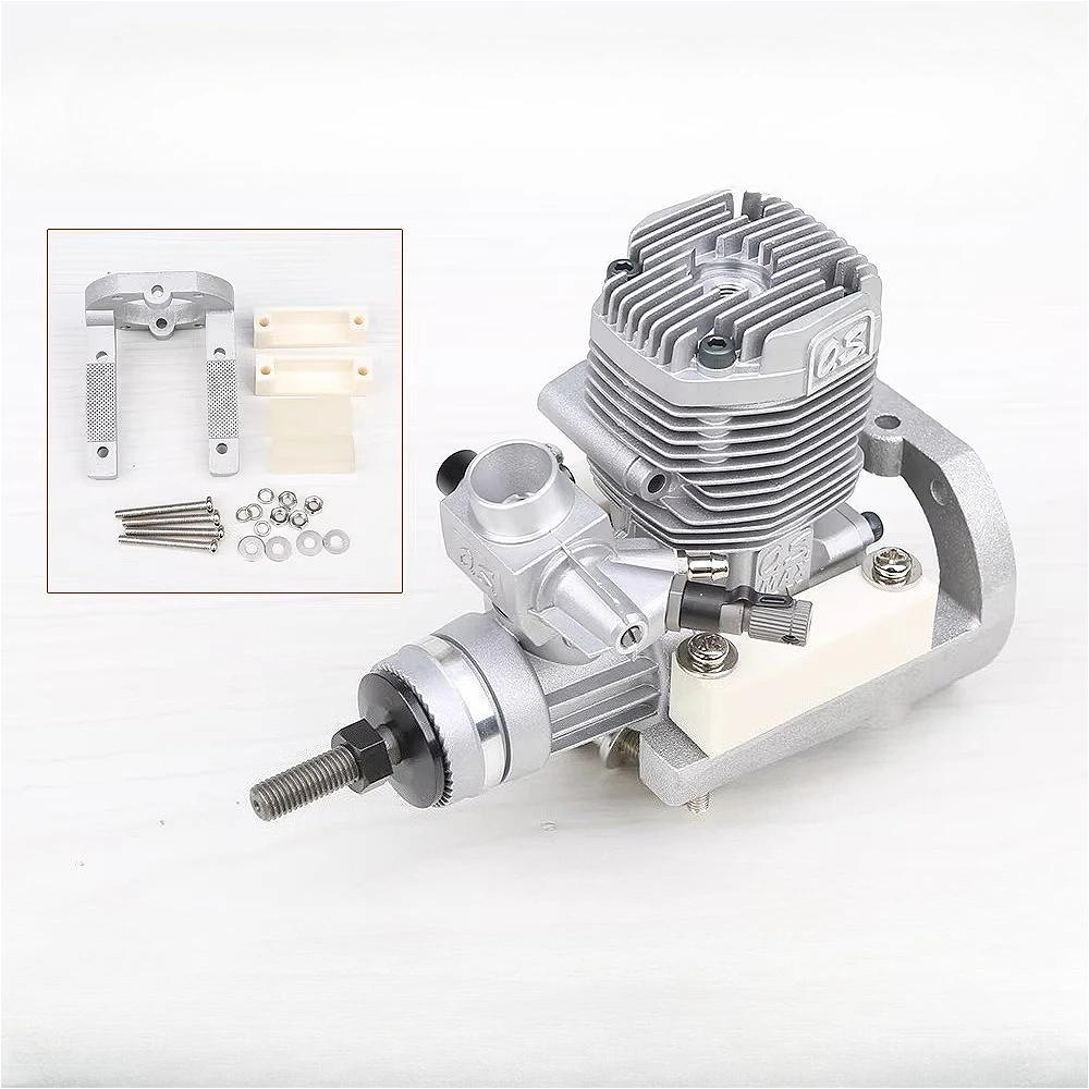 OS 46AX 55AX Engine Shock Absorber Bracket Cast Aluminum Material Sandblasting Finish Model Aircraft Engine Bracket Accessory