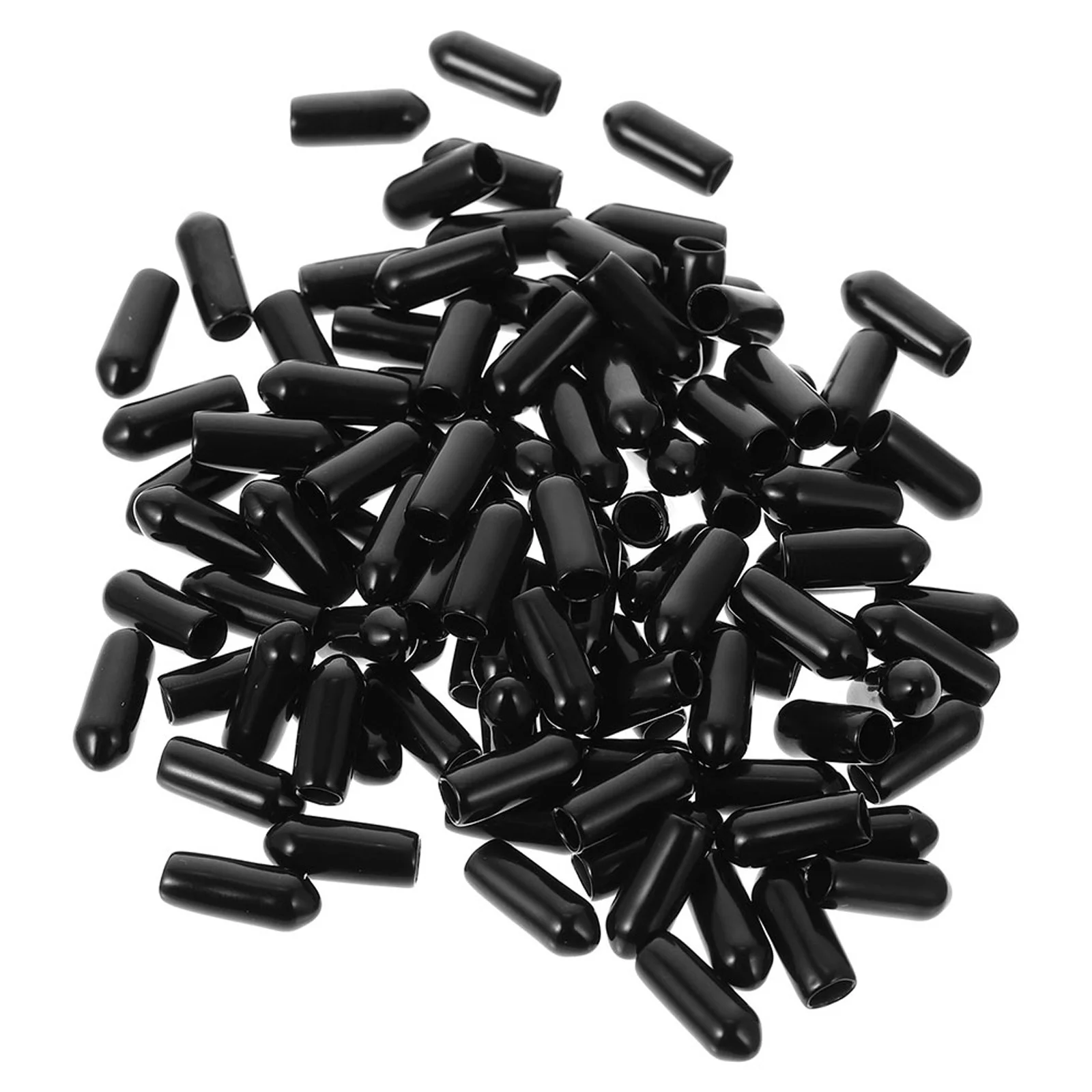 

100Pcs Headband Rubber Caps Protective Sleeve Replacement Ends Cushioned Accessories for DIY Hair Hoops Narrow Bands