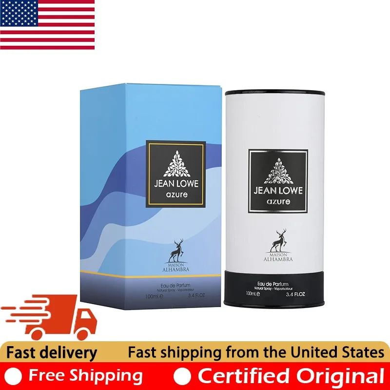 

Maison Alhambra Jean Lowe Azure Eau de Parfum 3.4 Ounce Original Arab Perfumes Lasting Oriental Pheromone Perfume Cologne 100 ML