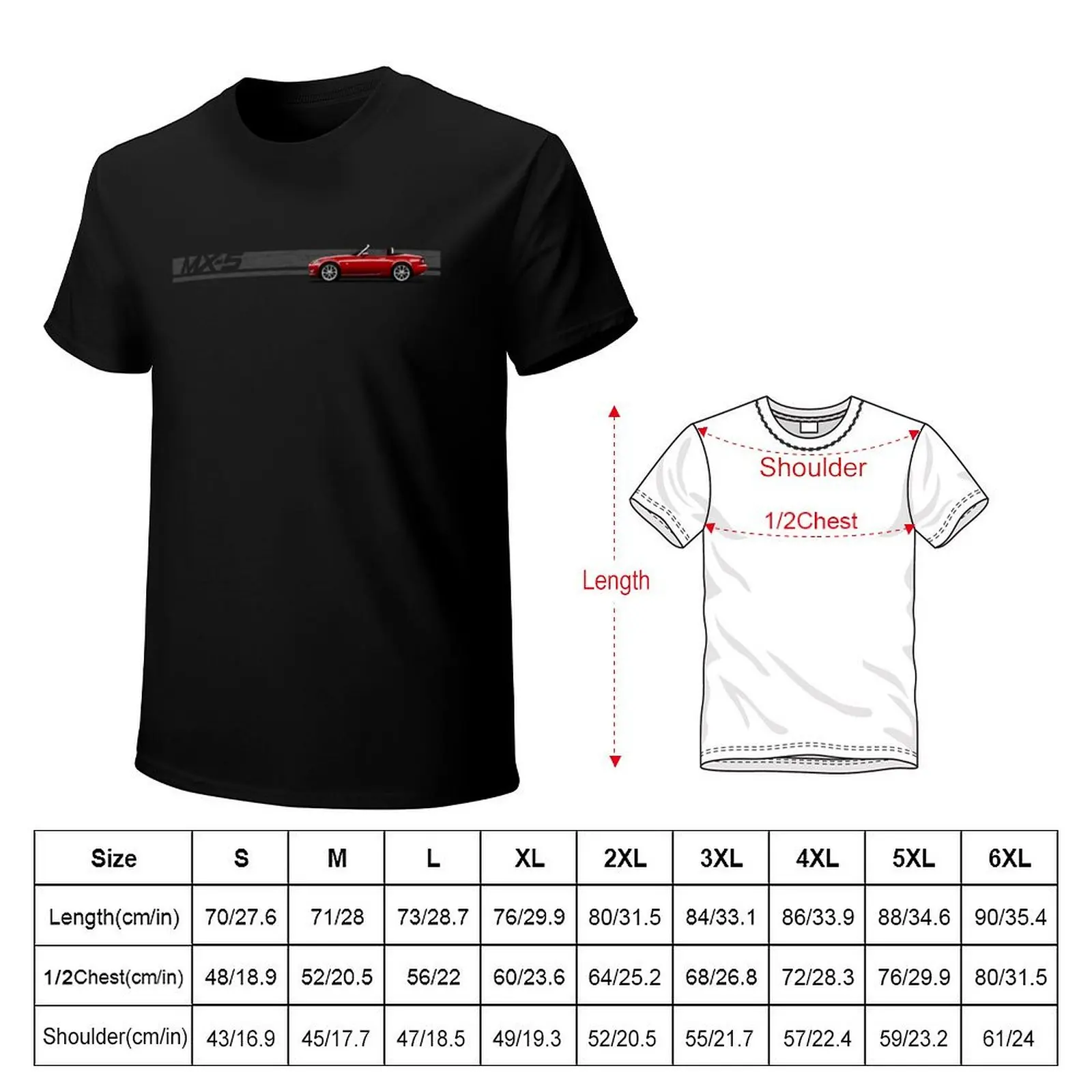 Iconic classic Japanese roadster convertible sports car drawing L E T-Shirt Performance Workout Short Sleeve Tee