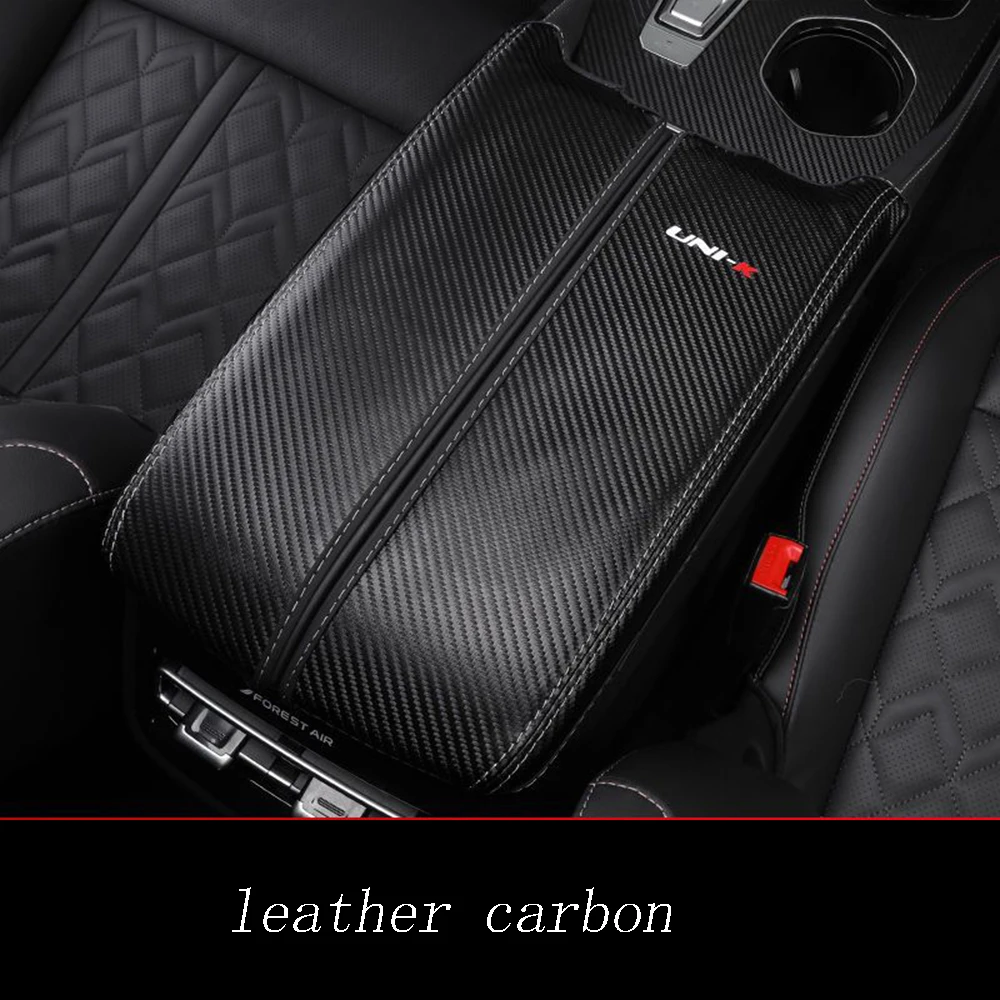 

Leather For Changan Uni-k Unik 2021 2022 2023 Car Central Control Armrest Box Surface protective Cover Trim modification