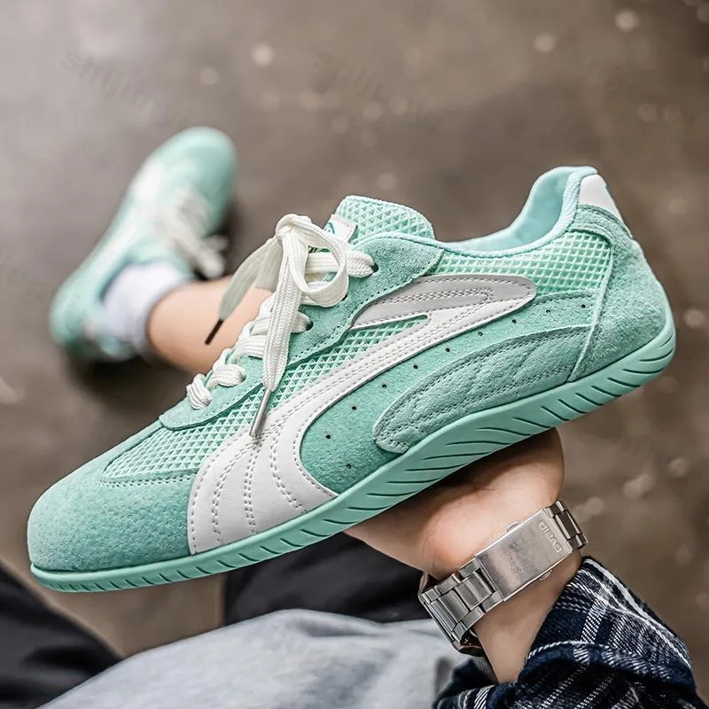 

Осень 2024, новая мужская модная трендовая повседневная спортивная обувь на плоской подошве, дышащие сетчатые удобные универсальные нишевые дизайнерские низкие кроссовки