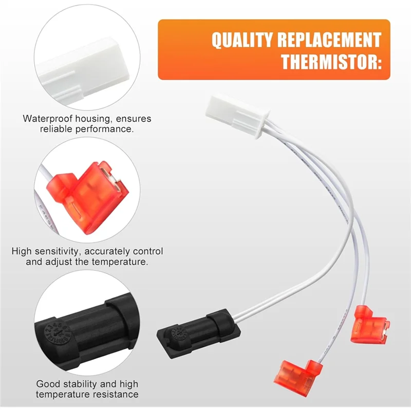 A76K 2Pack 618548 Replacement RV Refrigerator Thermistor Assembly For Norcold RV Refrigerator For N610, N611, N621, N622