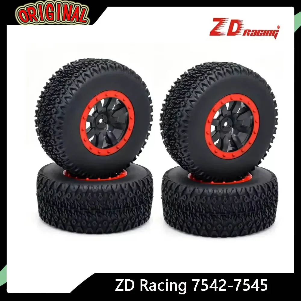 ZD Racing 4 pièces 110 pneus à chenilles courtes avec anneaux tout-terrain pour les amateurs de camions à chenilles courtes modèle 727