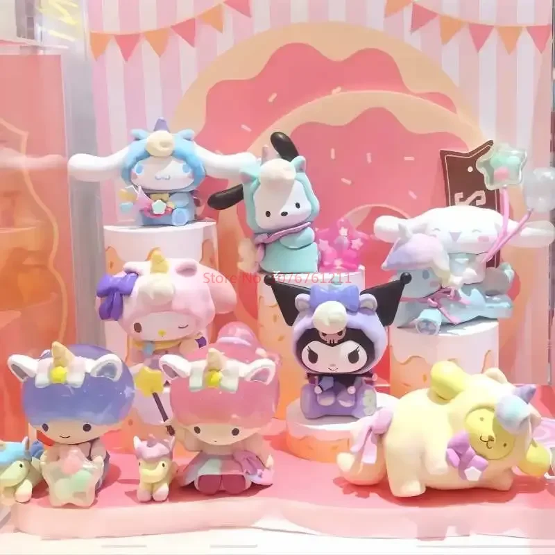 

Sanrio серия чудес Kuromi My Melody Cinnamoroll полачко Аниме Фигурка модель Украшение Kawaii настольная игрушка подарок