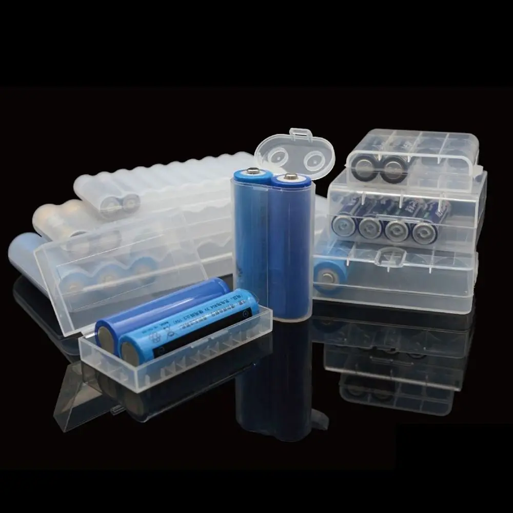 Portable Clear Battery Storage Case Waterproof Multi-slot Battery Protection Boxes Hard Plastic Battery Box