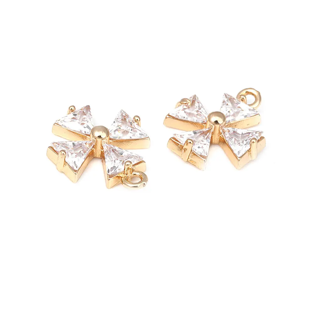 18K Gold Color Airplane Bicycle Tower Windmill Charms Pendants High Quality Diy Jewelry Making Necklace Earrings Accessories