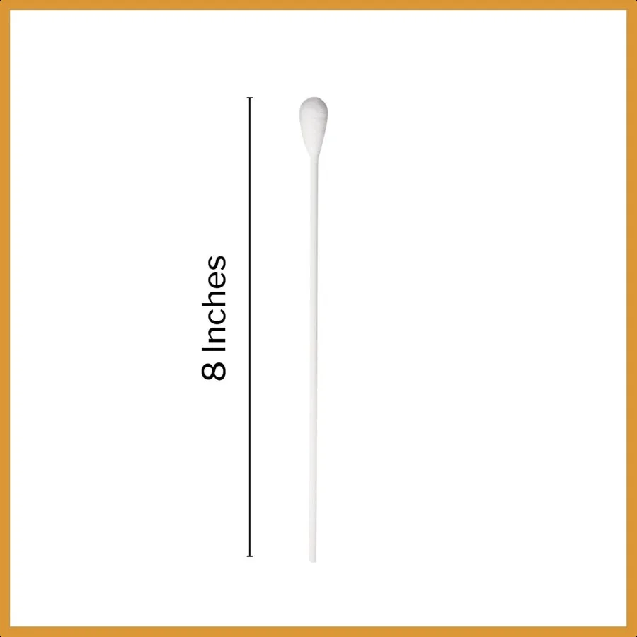 แอพพลิเคเตอร์แมคคอนสำหรับสูตินรีเวช ปลายทำจากเรยอน ไม่ใช่แบบปลอดเชื้อ ขนาด 8 นิ้ว บรรจุ 50 ชิ้น/แพ็ค