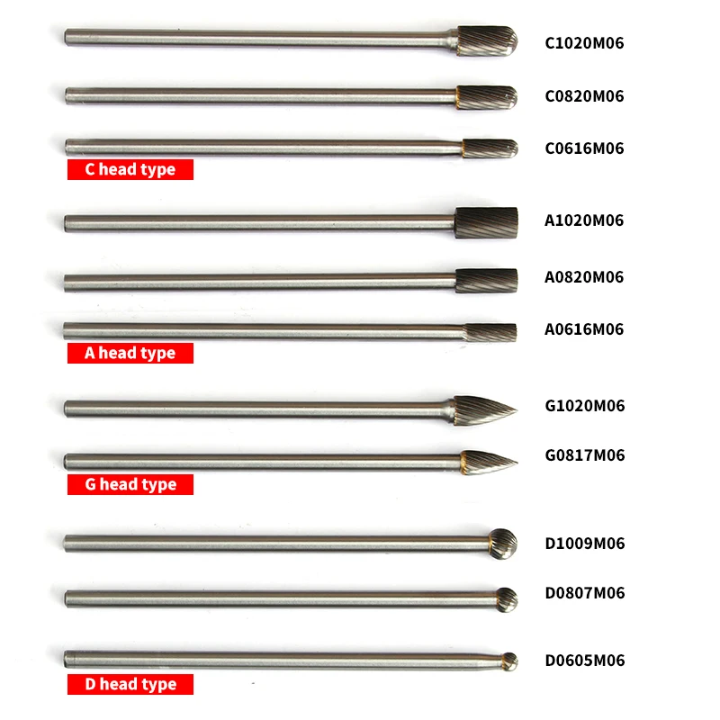 Imagem -02 - Arquivos Rotativos de Carboneto de Tungstênio para Madeira Cortador Redondo Cilíndrico Fresa de Metal 150 mm Comprimento mm mm 10 mm 1pc