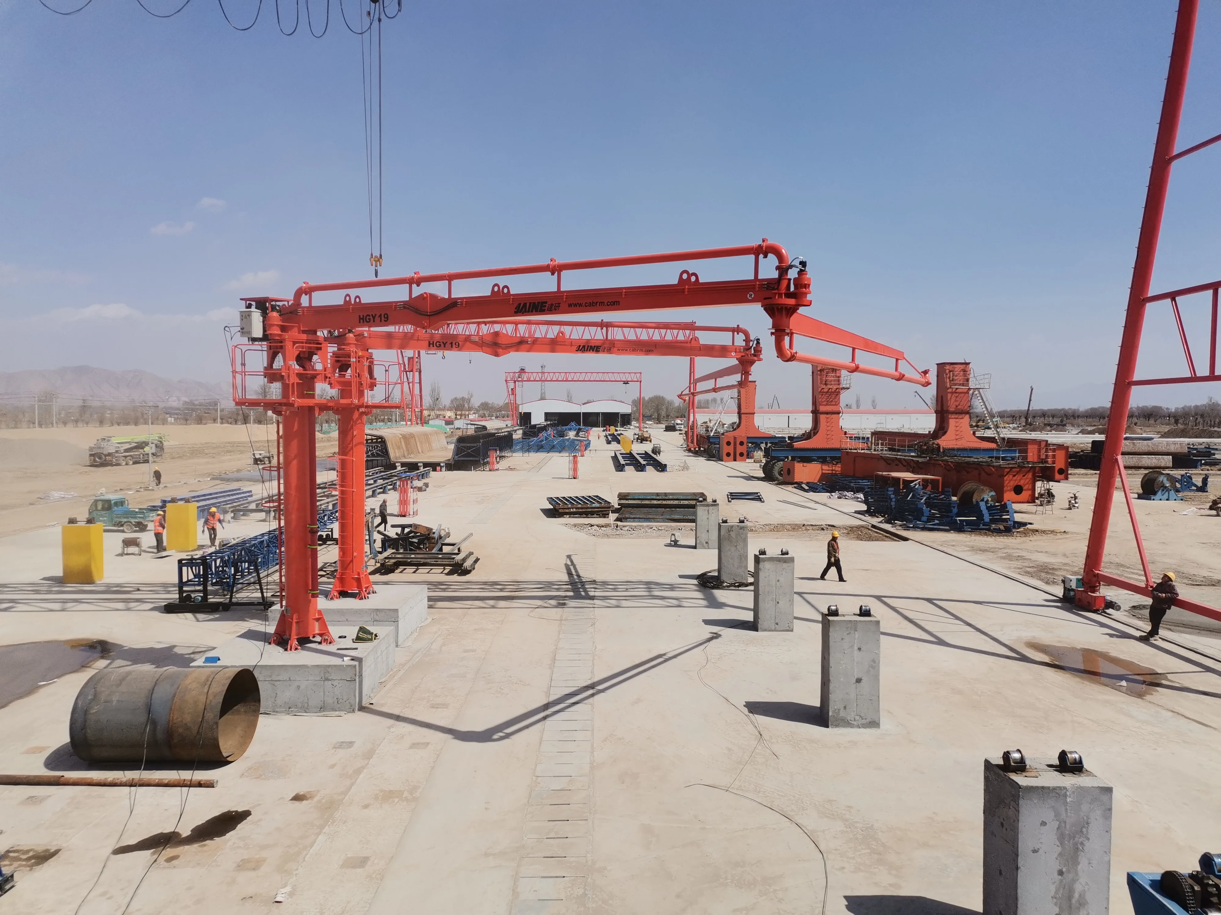 مضخة خرسانة ثابتة لوضع الخرسانة HGY19 مع هيكل مدمج بسعر المصنع في الصين