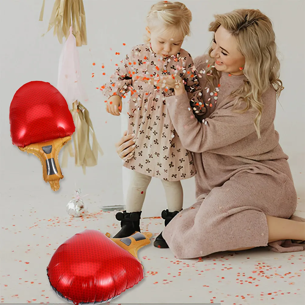 

Набор из 3 надувных шаров-ракеток для настольного тенниса, тематические украшения для спортивных вечеринок, для мероприятий на открытом воздухе, дня рождения, спортивные шары