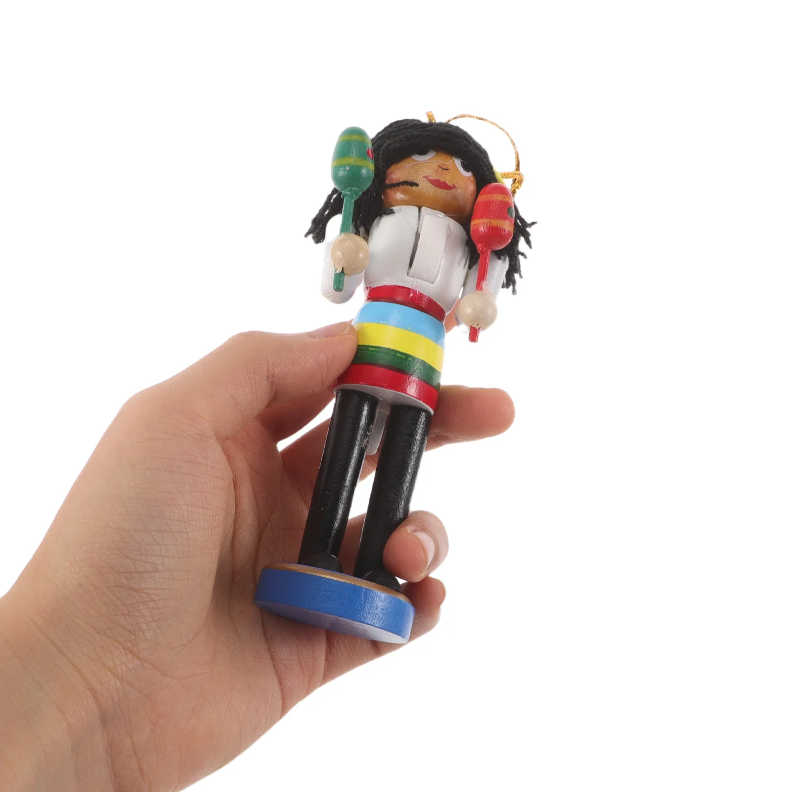 

6Pcs Christmas Nutcracker Wooden Soldier Pendants Craftsmanship Holiday Tree Ornaments Festive Home Decor Xmas Party Supplies