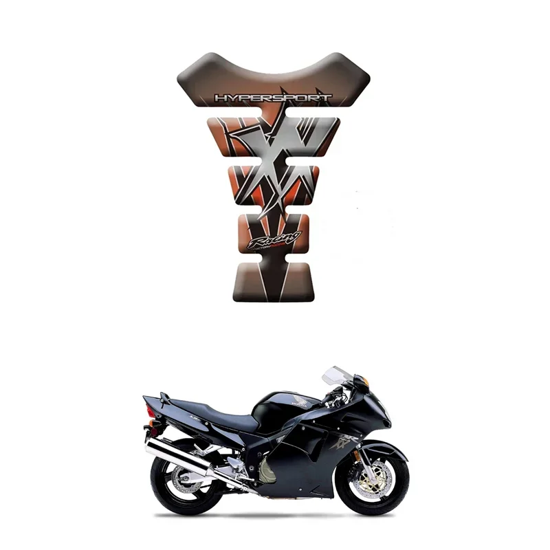 For Honda CBR1100XX Blackbird 1996 - 2007 Motorcycle Tank Pad Protector 3D Gel Sticker Decal - Orange MOTO