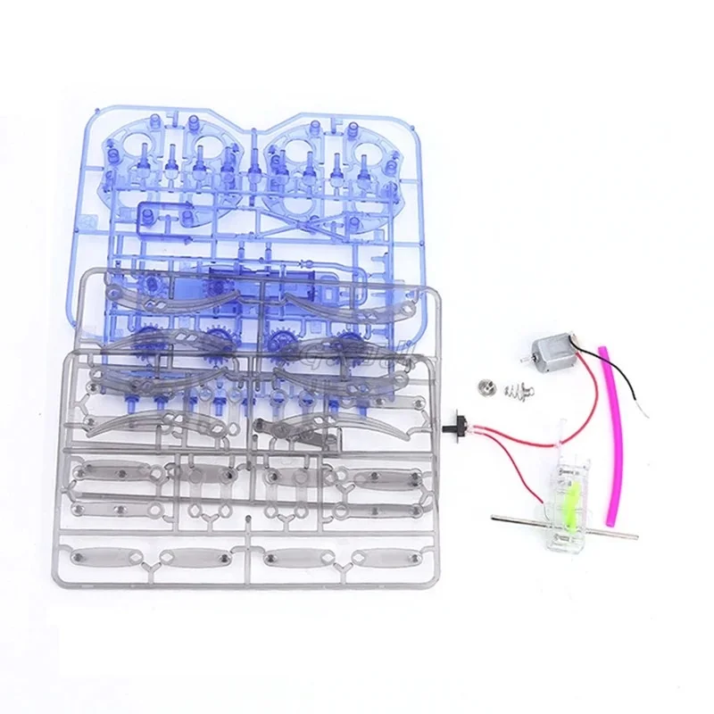 Spider Robot giocattolo per bambini Kit Robot fai da te che si muove e cingoli staminali giocattoli elettronici per costruire te stesso Robot ragno