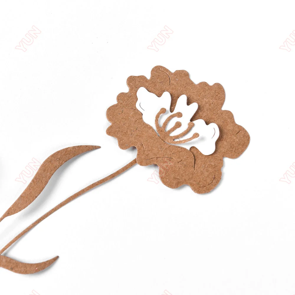 Layered Flower 5 Metal Cutting Dies Decoration Scrapbook DIY Paper Card Album Mould Embossing Craf Greeting Card Handmade