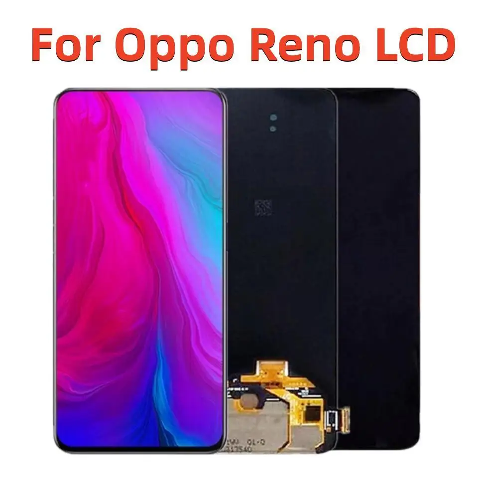 

6.4'' Super AMOLED lcd For Oppo Reno LCD Display Screen Touch Digitizer For Oppo Reno Display PCAM00 PCAT00 CPH1917 Replacement