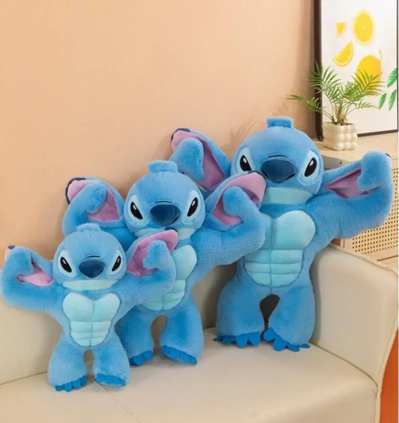 ตุ๊กตาสติทช์ดิสนีย์ ขนาด 40/70 ซม. ตุ๊กตาสติทช์น่ารัก กล้ามเนื้อสีฟ้า ของเล่นตุ๊กตาหมอนอิง ของขวัญสำหรับเด็ก ของขวัญวันเกิด