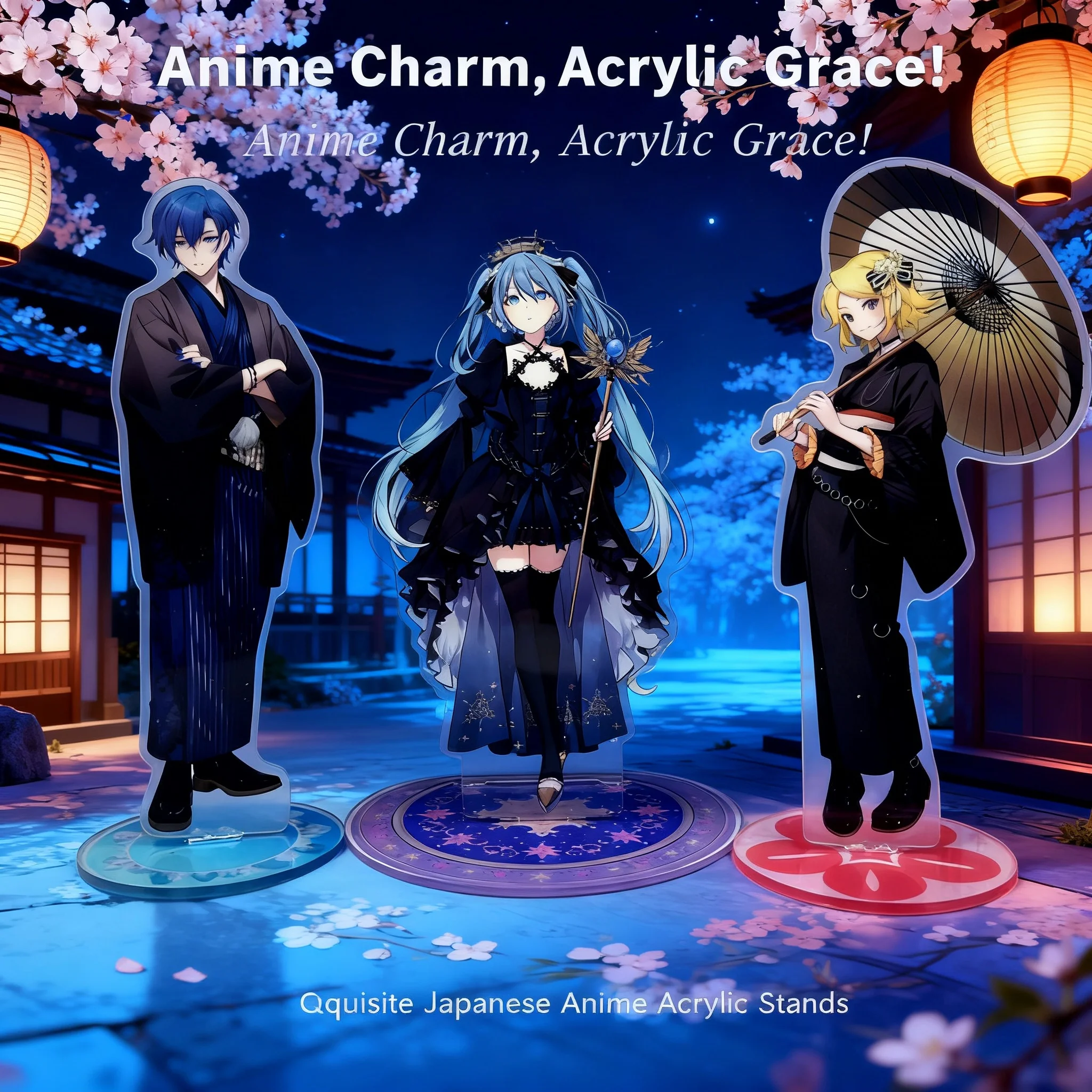 

Бесшовная многослойная фигурка-стенд Hatsune Miku Kagamine Rin Len Kaito Luka Megurine Vocaloid Future Quality, изготовленная на ЧПУ, аниме